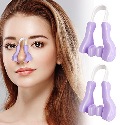 Clip per Sollevamento del Naso, Clip per il naso, 2 Pezzi Naso Shaper Clip, Clip di sollevamento del naso, Clip Morbido Silicone Naso per Donne Nose Massagers Tools