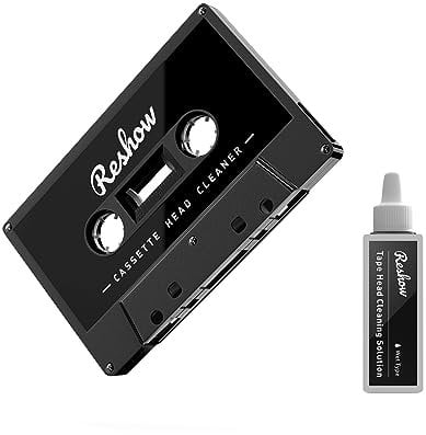 Reshow Kit d'entretien humide pour tête de cassette audio 1 flacon de liquide de nettoyage