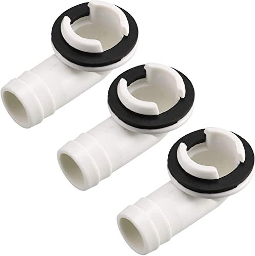 XYWHPGV Conector de manguera de drenaje de aire acondicionado Codo con anillo de goma para unidades Mini-Split y unidad de aire acondicionado de ventana 22,5 mm 3 piezas(6286d fff82 6e5ba 51f25 1356f