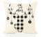 KATIAK Kissenbezug Weihnachtskissenbedeckung Nordic Plaid Leinenkissenabdeckung 2 Pcs-H-45 * 45 cm