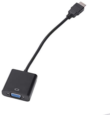 Kuuddker To VGA Male To VGA RGB Female Video Converter Adapter Male to Female Cable 1080P For PC Male-Female Adapter Converter(Black)
