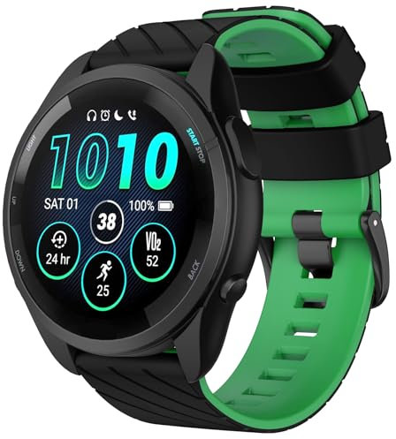 ISABAKE 22mm Correa de Reloj para Venu 3, Forerunner 265, Correa de Repuesto de Silicona para Vivoactive 4, Venu 2, Forerunner 255