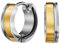Traveller Ohrringe - Bicolor - Gold- & Silberfarbe - Ø 13mm - Edelstahl - Vergoldet - 166345