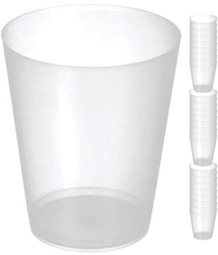Lot de 25 gobelets en plastique dur réutilisables - Cidre/Mojito 50 cl - Envoi 24h - Plastique dur résistant - Utilisation pour fêtes, anniversaires, festivals, cocktails, bière, verres (25,