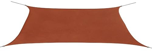 Sufrk Toldo de Vela Rectangular Tela Oxford 4x6 m Terracota Toldo Vertical Exterior Malla De Sombreo