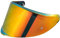 Motorradhelm Visier,Motorrad Windschutzscheibe Helm Visier für K6/K6s,Helm Visier mit Anti-Beschlag-Nagelbefestigung,Helmlinsenvisier Motorradhelm Zube（Chrom Rot）