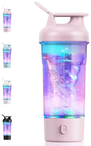 SOARFLY Elektrischer Shaker 750ML Eiweiß Shaker Elektrisch, Protein Shaker Elektrisch BPA-frei Tritan, USB-C aufladbar Rosa