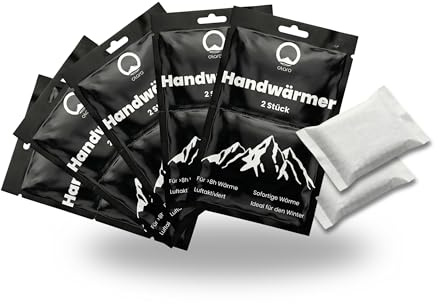 OTARO Handwärmer Wärmepads – 5er Set Einweg Taschenwärmer für Outdoor, Wintersport, Jagd & Weihnachtsmarkt – Natürliche Sofortwärme für Hände & Taschen – Hand wärmer hält bis zu 12 Stunden warm