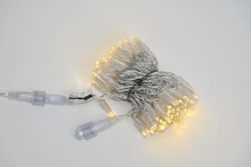 LEDZEIT - Bi-Color Serie - Verlängerung Lichterkette Ohne Netzkabel, 10m 100 LEDs mit WW/CW Farbwechsel, Zwei Fabrig, nur mit Basislichterkette nutzbar, Erweiterbar, IP67, Innen & Außen