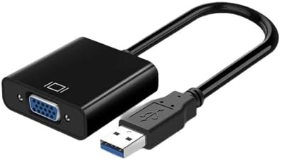 FHGSPQWM Convertisseur USB 3.0 vers VGA femelle 1080p adaptateur dongle pour PC ordinateur portable moniteur projecteur accessoire moniteur projecteur adaptateur
