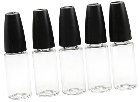 Montesy 5PCS Practical 10ML Liquid Dropper Drip Bottle for Oils Paints Cosmetics Hobby Art Beauty Care Craft Model Coloring Tool Model Coloring Drip Bottle