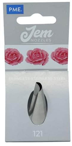 JEM Large Petal / Ruffle Piping Nozzle no. 121, silver