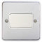 Deta 1949CHW Fan Isolator Switch TP Polished Chrome/White Insert - 10 Amp
