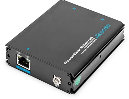 DIGITUS PoE+ Extender Switch - RJ45 Fast Ethernet - 1 Port Input - 2 Port Output - Stromversorgung über PoE