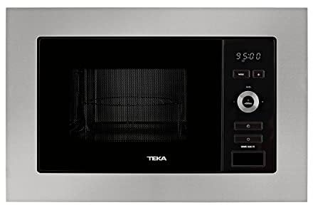 Teka MWE 225 FI - Microondas Integrable con Grill, Capacidad 20 L, 5 Niveles de Potencia, Salida 800 W, Microondas con Grill 20 L, Plato giratorio 24,5 cm, Acero Inoxidable, Color Negro
