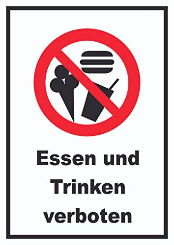 HB-Druck Essen und Trinken verboten Schild A4 (210x297mm)