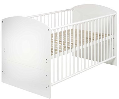 Schardt 04 492 02 02 Kombi Kinderbett inklusiv Umbaukit, 70 x 140 cm, Classic White
