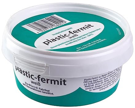 Stabilo-Sanitaer Plastic-fermit Dichtpaste 250g, Dauerplastische Dichtungspaste temperaturbeständig bis 100°C, knetbare Dichtungsmasse Kalt- und Warmwasser geeignet