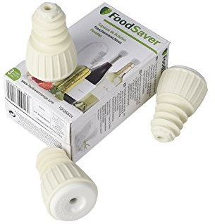 FoodSaver Bouchons hermétiques pour machine sous vide | | pour mettre sous vide le vin, les huiles ou les infusions | Lot de 3| FSFSBS0024
