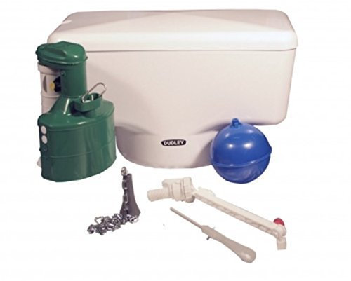 THOMAS DUDLEY TRADITIONAL HIGH LEVEL WELL BOTTOMED WHITE CHAIN PULL CISTERN PART NO. 313510