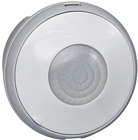 Legrand 048932 Détecteur de Mouvement Autonome Eco2 3 Fils avec Neutre IP55, Fixation Saillie sur Plafond Grande Hauteur