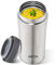 Milton Travel All in one Coffee Mug Soup Flask and Food Container 14 oz, Stainless Steel, Double Wall Vacuum Insulated Cup for Hot and Cold Drinks, Leakproof, Car Cup Holder Friendly - Optima Silver