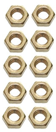 Sechskantmutter Mutter M2 Messing DIN 934 10 Stück (0110)