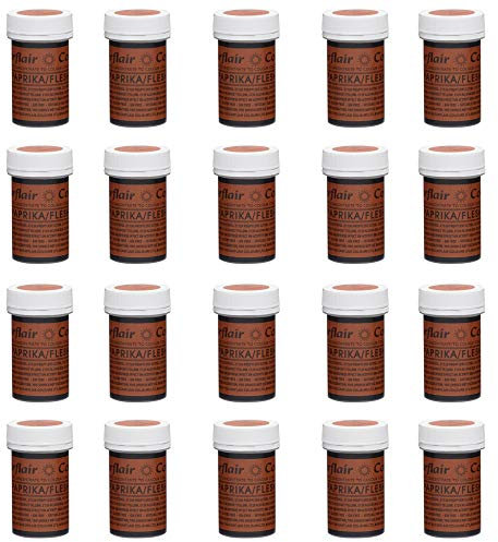 Sugarflair Spectral Paste Paprika/Flesh (Pack of 20)