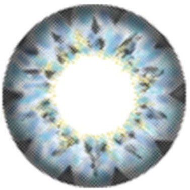 Matlens – EOS Farbige Kontaktlinsen ohne Stärke blau blue Big eyes My Honey 2 Linsen 1 Kontaktlinsenbehälter 1 Pflegemittel 50ml