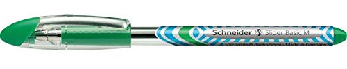 Schneider 3 Stück Kugelschreiber Slider Basic pte Durchschnitt grün