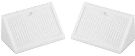 sourcing map 42mmx20mmx20mm 4 trous angle plastique ACcolades entre chevrons Blanc 100 pc