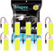 10-Pack Blanco 250Lums COB 36-SMD 12V DC Luz LED para Auto Interior del Automóvil Panel de Iluminación Indicador de Techo Lámpara de Techo Lámpara de Techo con 10 X T10, Adaptador de Festón