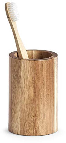 Zeller 18686 Zahnputzbecher, Akazie, ca. Ø 7,2 x 11 cm