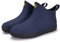 AONEGOLD Stivali di Gomma Uomo Donna all'aperto Giardinaggio Scarpe Antiscivolo Scarpe da Pioggia Stivali Caldi Impermeabili (Blu Navy,Taglia 42)