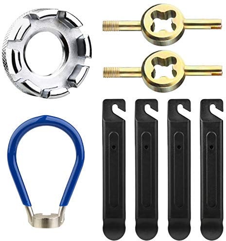 Bike Spoke Wrench - 8 Pack Spanner Key for 10-15G Spokes, Repairs Bicycle & Electric Vehicle Wheels