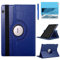 Custodia per Huawei MediaPad T3 10 Tablet 9.6 inch (AGS-W09 AGS-L09 AGS-L03) - Rotazione di 360 gradi Custodia protettiva completa per supporto,Con Penna Stilo, Pellicola Per Schermo (Deep Blue)