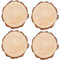 MANCHAP 4 fette di tronchi in legno naturale da 20-25 cm, dischetti grezzo rotondo, dischi rotondi non finiti in legno per artigianato, pittura, decorazione da parete, progetti fai da te