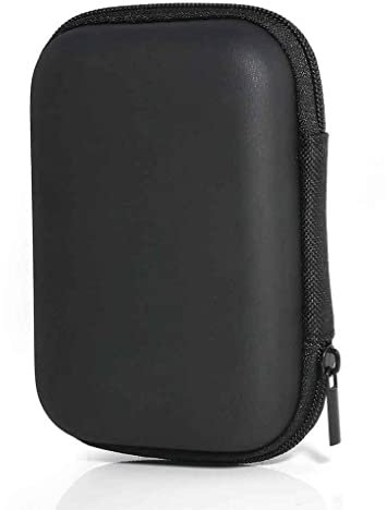Guangcailun Estuche de transporte para auriculares Caja de almacenamiento inalámbrica Bolsa de protección multiusos, Negro