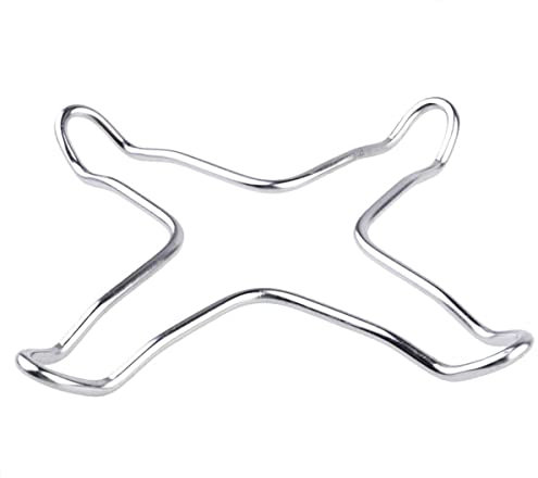 CABLEPELADO Soporte para Cocina de Gas | Accesorio para cocina de gas | Soporte redondo para cafetera | Rejilla para gas | Reductor Cocina Gas | Acero inoxidable | Color Plateado | Diámetro 160 mm