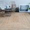 Consilio Concept 120 x 170 Teppich Wohnzimmer Natur Beige Jute Flachgewebe Boho Landhausstil vegan Uni geflochten Trend Zertifiziert Made in Germany Design Manufaktur Markenteppich Oeko TEX