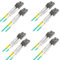 Ipolex LC to LC Fiber Patch Cable multimodo, 10Gb OM3 cable de fibra óptica, Dúplex 50/125μm cable de fibra óptica Internet, Jumper fibra óptica LSZH para MMF SFP/SFP+ Transceiver, 2 metros, 4-Pack.