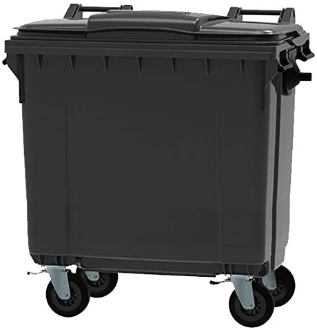 ESE Poubelle Conteneur à déchets 770L + Couvercle gris