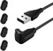 Cable Cargador para Reloj Garmin, Seminer Cable Cargador USB para Garmin Fenix, Cable Cargador con Enchufe Antipolvo para Garmin Vivoactive 3/4/4S, Vivomove 3/3S, Fenix 5/5X/5X Plus etc.