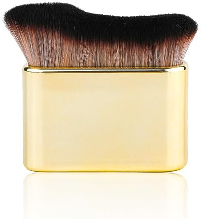 NQEUEPN Self Brush Applicator Self Blending Brush for Face and Body (Gold)