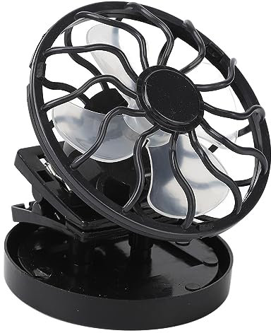 Qqmora Mini ventilatore solare, ad alta efficienza, ad alta durezza, ampio uso per pesca e escursionismo