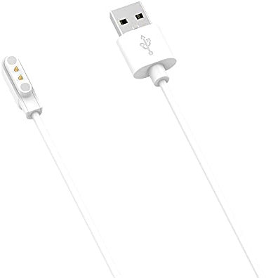 Blueshaweu Ladekabel Kompatibel mit uaue Smartwatch 1,69 Zoll Q23, Kabel Ladegerät Ladestaion für uaue Q23 Smartwatch (weiß)