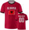 Generic Albania Kurzarm Shirts Personalisieren Fußball Trikot Personalisieren Namen Nummer Fans Geschenke für Männer Frauen Jugend