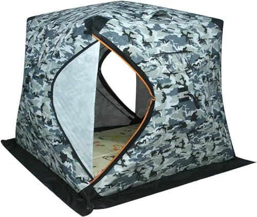 Zelte Outdoor Camping 2-3 Personen Automatisches schneesicheres kältesicheres Eisfischerzelt Baumwollverdicktes Winterzelt Warmes Zelt Safehappy