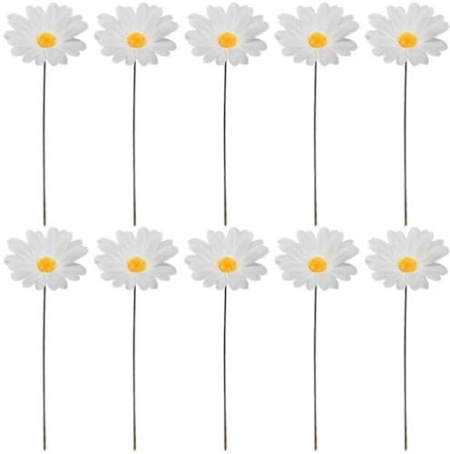 10 Stück Sonnenblumen-gartenstecker, Wasserfeste Pflanzenstecker, Gänseblümchen-blumenstäbe, Florale Hofkunst Für Outdoor-landschaftsdekoration