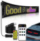Colorful Eye Lamp Soft Screen for Car Windows, 12x59.5cm Flexibler LED Anzeigetafel, LED Namensschild Programmierbar, App Bluetooth Text Muster Animation LED Anzeige für Geschäft, Auto (12 * 59.5cm)